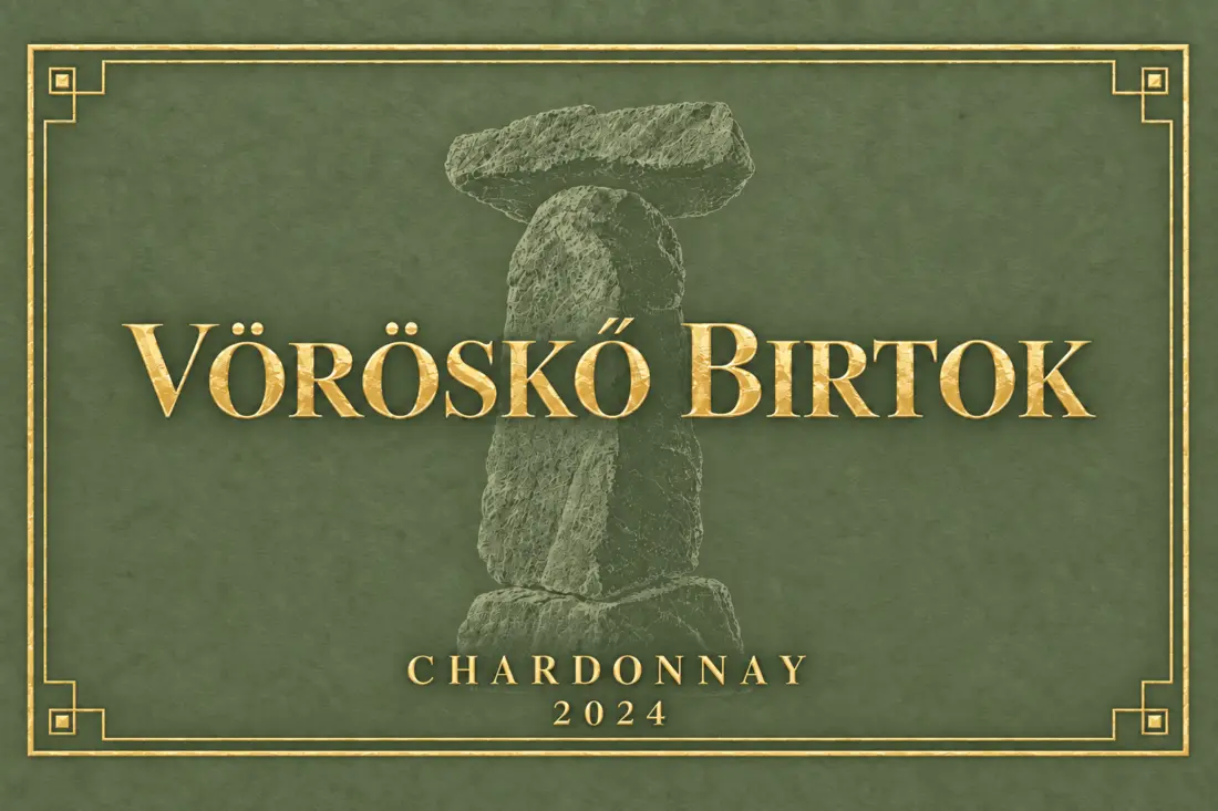 Vöröskő Birtok Chardonnay 2024 boroscímke
